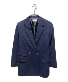 Ameri（アメリ）の古着「ダブルジャケット/VINTAGE CLASSIC MINIMAL TAILORED JACKET」｜ネイビー