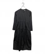 CLANEクラネ）の古着「TIERED ONE PIECE/ティアードワンピース」｜ブラック
