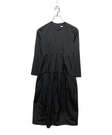 CLANE（クラネ）の古着「TIERED ONE PIECE/ティアードワンピース」｜ブラック