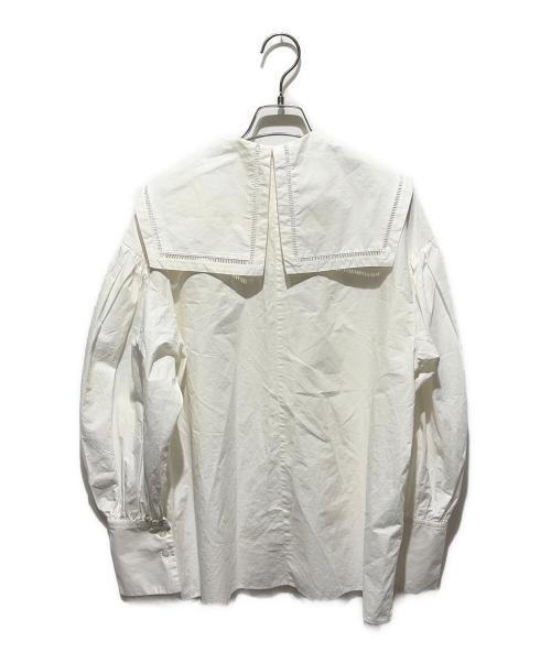 CLANE（クラネ）CLANE (クラネ) BIG COLLAR PUFF TOPS ホワイト サイズ:1の古着・服飾アイテム
