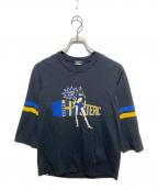 Hysteric Glamourヒステリックグラマー）の古着「ヒスガールラグランカットソー」｜ブラック