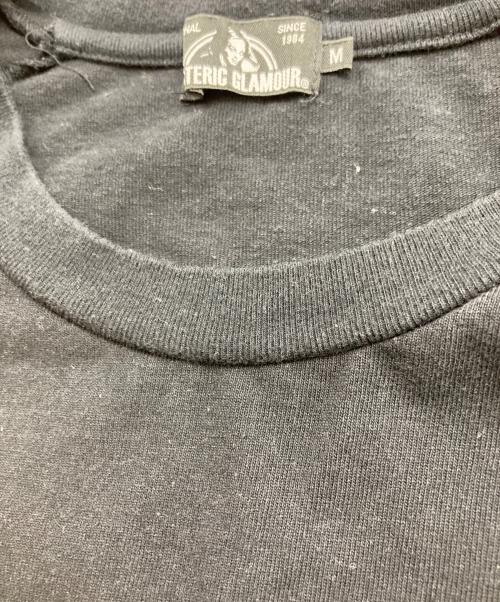 Hysteric Glamour（ヒステリックグラマー）Hysteric Glamour (ヒステリックグラマー) ヒスガールラグランカットソー ブラック サイズ:Mの古着・服飾アイテム