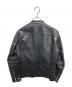 LIDnM (リドム) レザージャケット ブラック サイズ:M：5000円