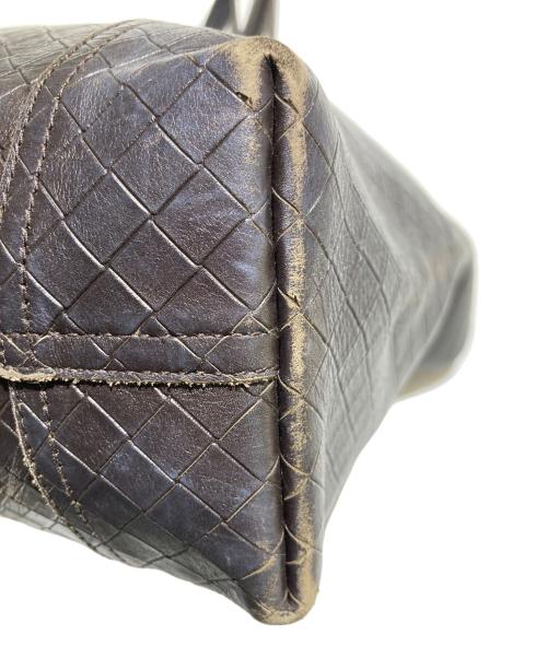 BOTTEGA VENETA（ボッテガベネタ）BOTTEGA VENETA (ボッテガベネタ) イントレッチオミラージュ トートバッグ ブラウンの古着・服飾アイテム