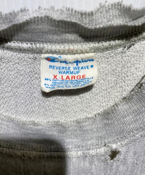 Champion REVERSE WEAVE（チャンピオン リバース ウィーブ）Champion REVERSE WEAVE (チャンピオン リバース ウィーブ) 80s ボロ ヴィンテージリバースウィーブスウェット グレー サイズ:ＸＬの古着・服飾アイテム