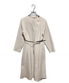 CELFORD（セルフォード）の古着「ストール付きリバードレスコート」｜ベージュ