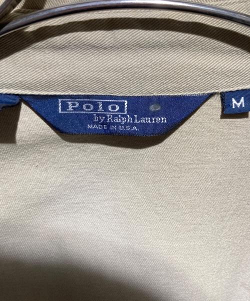 POLO RALPH LAUREN（ポロ・ラルフローレン）POLO RALPH LAUREN (ポロ・ラルフローレン) 三角タグUSA製 90ｓチンストスイングトップ ベージュ サイズ:Mの古着・服飾アイテム
