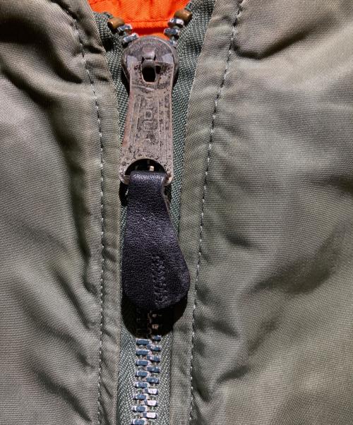 ALPHA（アルファ）ALPHA (アルファ) USA製 90～00s MA-1ジャケット グリーン×オレンジ サイズ:Mの古着・服飾アイテム