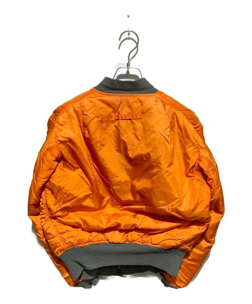 ALPHA（アルファ）ALPHA (アルファ) USA製 90～00s MA-1ジャケット グリーン×オレンジ サイズ:Mの古着・服飾アイテム