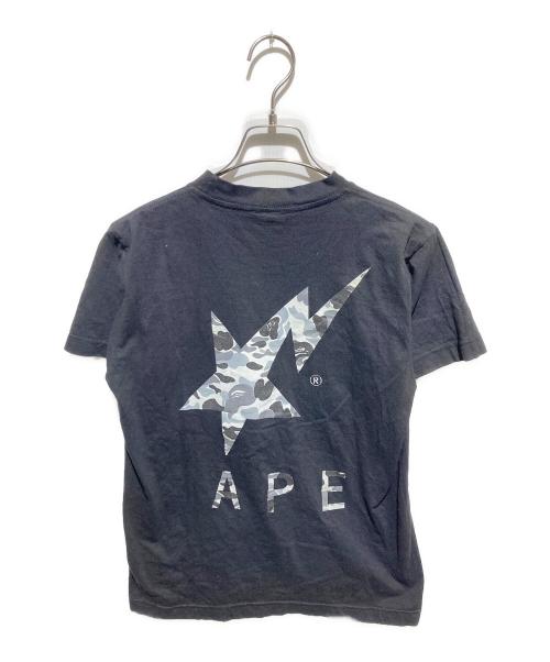 A BATHING APE（ア ベイシング エイプ）A BATHING APE (ア ベイシング エイプ) 00s スターカモtシャツ ブラック サイズ:Mの古着・服飾アイテム