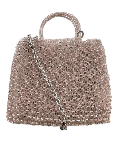 ANTEPRIMA（アンテプリマ）ANTEPRIMA (アンテプリマ) スタンダード ミニアトゥーラ/MINITURA パウダリーピンクシルバーの古着・服飾アイテム