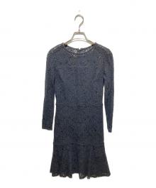 LAUREN RALPH LAUREN（ローレンラルフローレン）の古着「レースワンピース」｜ブラック