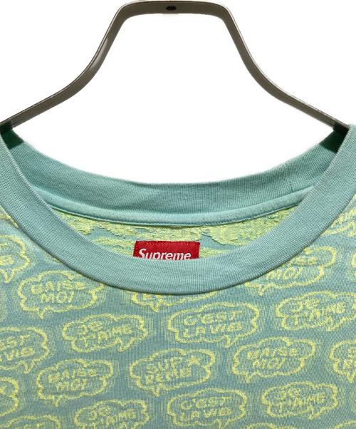 SUPREME（シュプリーム）SUPREME (シュプリーム) 22ss Word Bubble Jacquard S/S Top グリーン サイズ:XLの古着・服飾アイテム