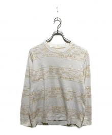 SUPREME（シュプリーム）の古着「19ss Metalic Jaquard crewneck」｜ホワイト