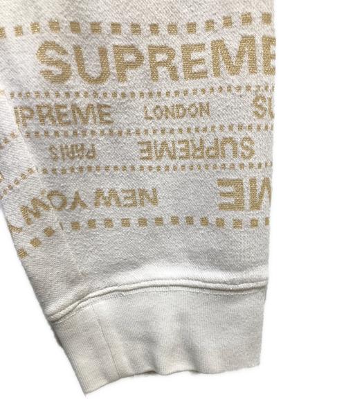 SUPREME（シュプリーム）SUPREME (シュプリーム) 19ss Metalic Jaquard crewneck ホワイト サイズ:Ｌの古着・服飾アイテム