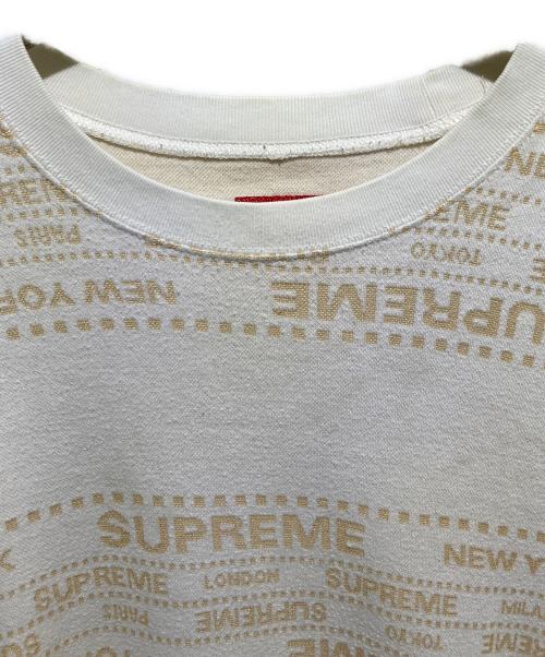 SUPREME（シュプリーム）SUPREME (シュプリーム) 19ss Metalic Jaquard crewneck ホワイト サイズ:Ｌの古着・服飾アイテム