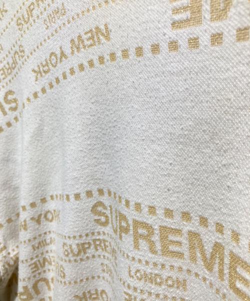 SUPREME（シュプリーム）SUPREME (シュプリーム) 19ss Metalic Jaquard crewneck ホワイト サイズ:Ｌの古着・服飾アイテム