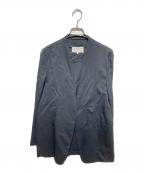 Maison Margielaメゾンマルジェラ）の古着「22AW ボタンレス ノーカラー ジャケット」｜ブラック