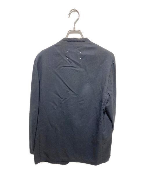 Maison Margiela（メゾンマルジェラ）Maison Margiela (メゾンマルジェラ) 22AW ボタンレス ノーカラー ジャケット ブラック サイズ:44の古着・服飾アイテム