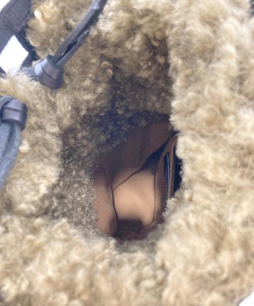 HYKE（ハイク）HYKE (ハイク) CHACOLI (チャコリ) コラボバック ベージュ×ブラックの古着・服飾アイテム