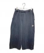 PUBLUXパブリュクス）の古着「UMBRO別注 ロゴ刺繍裏起毛スウェット パンツ」｜ブラック