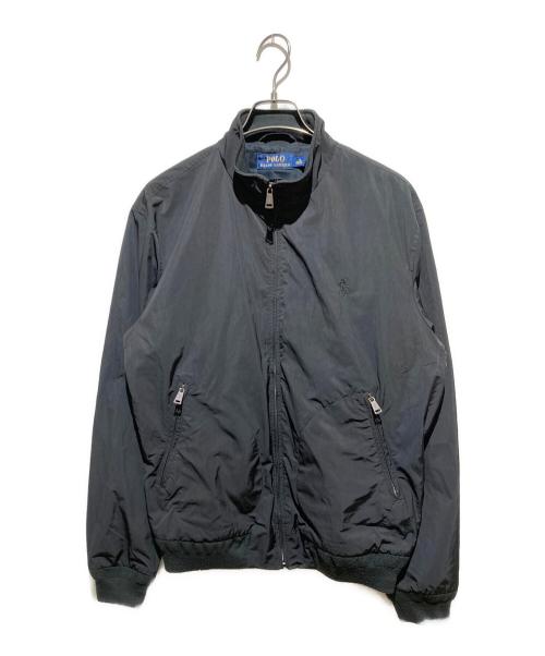 POLO RALPH LAUREN（ポロ・ラルフローレン）POLO RALPH LAUREN (ポロ・ラルフローレン) ポニー刺繍ロゴナイロンジャケット ブラック サイズ:Mの古着・服飾アイテム