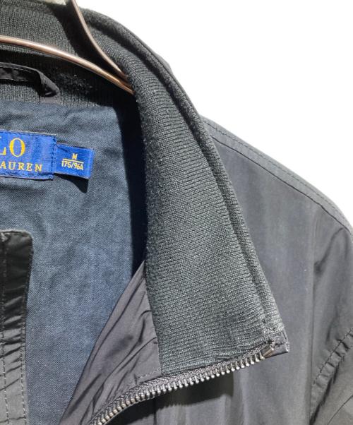 POLO RALPH LAUREN（ポロ・ラルフローレン）POLO RALPH LAUREN (ポロ・ラルフローレン) ポニー刺繍ロゴナイロンジャケット ブラック サイズ:Mの古着・服飾アイテム