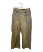 ASAPMODEエイサップモード）の古着「加工デニムワイドパンツ」｜インディゴ