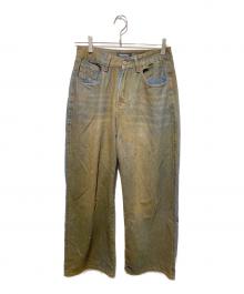 ASAPMODE（エイサップモード）の古着「加工デニムワイドパンツ」｜インディゴ