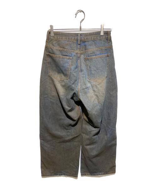 ASAPMODE（エイサップモード）asapmode (エイサップモード) 加工デニムワイドパンツ インディゴ サイズ:Sの古着・服飾アイテム