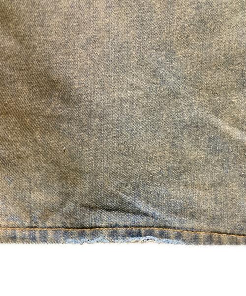 ASAPMODE（エイサップモード）asapmode (エイサップモード) 加工デニムワイドパンツ インディゴ サイズ:Sの古着・服飾アイテム