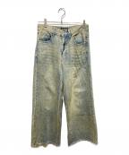 ASAPMODEエイサップモード）の古着「デニムワイドパンツ」｜インディゴ