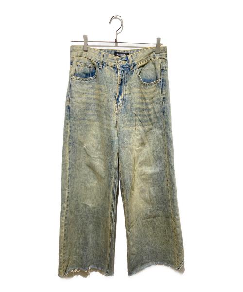 ASAPMODE（エイサップモード）asapmode (エイサップモード) デニムワイドパンツ インディゴ サイズ:Sの古着・服飾アイテム