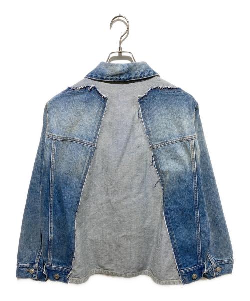 MM6 Maison Margiela（エムエムシックスメゾンマルジェラ）MM6 Maison Margiela (エムエムシックスメゾンマルジェラ) 25ss 再構築デニムジャケット インディゴ サイズ:M`s46/L`s42の古着・服飾アイテム