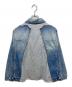 MM6 Maison Margiela (エムエムシックスメゾンマルジェラ) 25ss 再構築デニムジャケット インディゴ サイズ:M`s46/L`s42：40000円