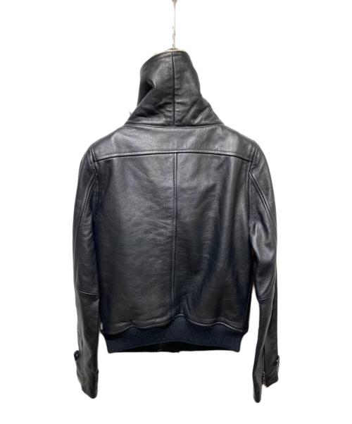 wesc（ウィーエスシ）wesc (ウィーエスシ) ボアレザージャケット ブラック サイズ:ＸＳの古着・服飾アイテム