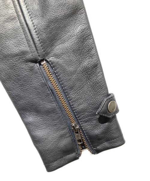 wesc（ウィーエスシ）wesc (ウィーエスシ) ボアレザージャケット ブラック サイズ:ＸＳの古着・服飾アイテム