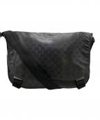 GUCCIグッチ）の古着「メッセンジャーバッグ/GGインプリメ」｜ブラック