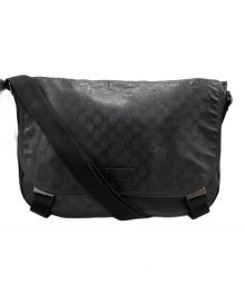 GUCCI（グッチ）の古着「メッセンジャーバッグ/GGインプリメ」｜ブラック