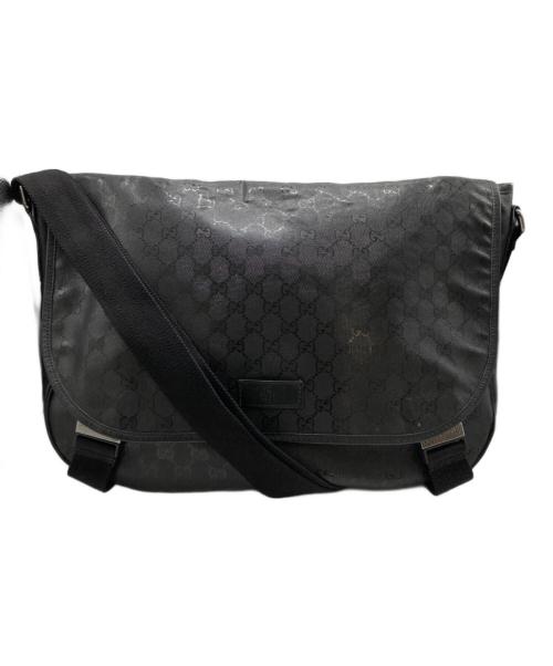 GUCCI（グッチ）GUCCI (グッチ) メッセンジャーバッグ/GGインプリメ ブラックの古着・服飾アイテム