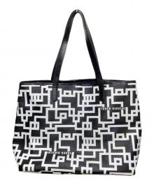 TAKEO KIKUCHI×布袋寅泰（タケオキクチ×ホテイトモヤス）の古着「コラボG柄トートバッグ」｜ホワイト×ブラック