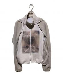 ojos（オホス）の古着「2way vest fleece zip-up」｜グレー