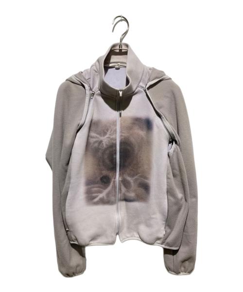 ojos（オホス）ojos (オホス) 2way vest fleece zip-up グレー サイズ:不明の古着・服飾アイテム