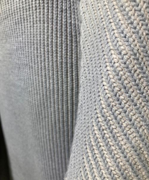 san san gear（サンサンギア）SAN SAN GEAR (サンサンギア) 23FW HOODED KNIT ブルー サイズ:不明の古着・服飾アイテム