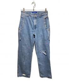 ADER error（アーダーエラー）の古着「20ss ペイントデニムパンツ」｜インディゴ