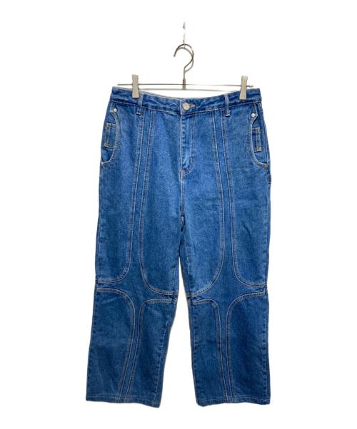 Nuth（ヌース）nuth (ヌース) バギーデニムパンツ インディゴ サイズ:Ｌの古着・服飾アイテム