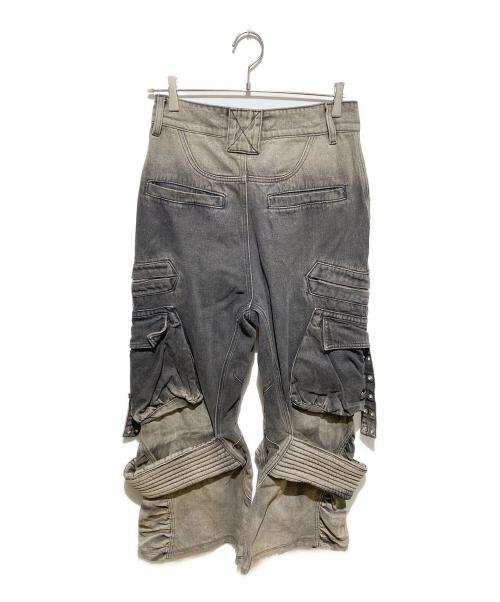 PERSONSOUL（パーソンソウル）PERSONSOUL (パーソンソウル) Desert Distressed Denim Cargo ブラック サイズ:Mの古着・服飾アイテム