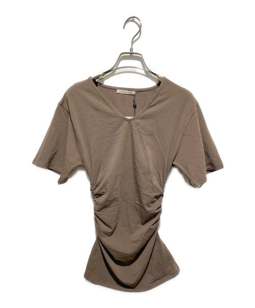 Paloma Wool（パロマウール）PALOMA WOOL (パロマウール) Mes Draped Short-Sleeve T-Shirt ブラウン サイズ:S 未使用品の古着・服飾アイテム