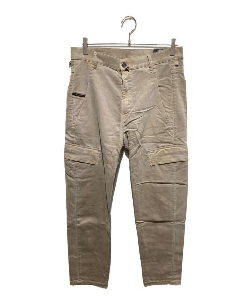 DIESEL（ディーゼル）DIESEL (ディーゼル) D-KRETTコーティングカーゴパンツ ベージュ サイズ:30の古着・服飾アイテム