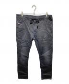 DIESELディーゼル）の古着「KROOLEY-NE ジョグパンツ」｜ブラック